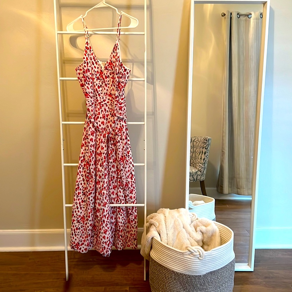 Banana Republic white & pink jumpsuit